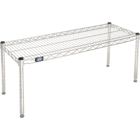 Nexel Chrome Wire Dunnage Rack, 36W x 14D x 14H P1436C